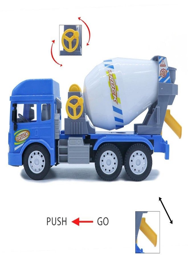 NVF Cement Mixer Truck Toy, Pull-Back Construction Vehicle for Kids, 3+ Years, Unisex, Multicolor - Image 2
